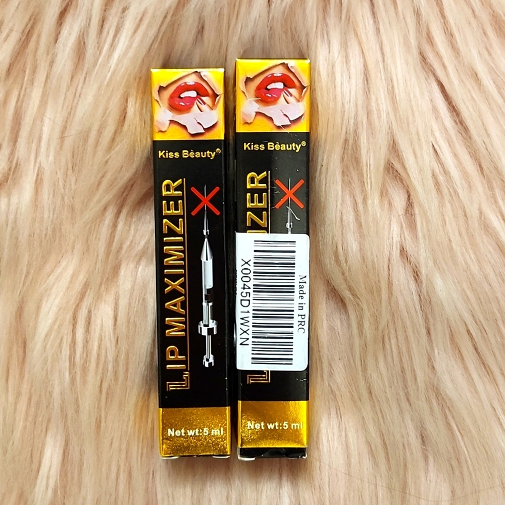 Brand New 2CT BUNDLE KISS BEAUTY LIP MAXIMIZER LIP PLUMPER GLOSS